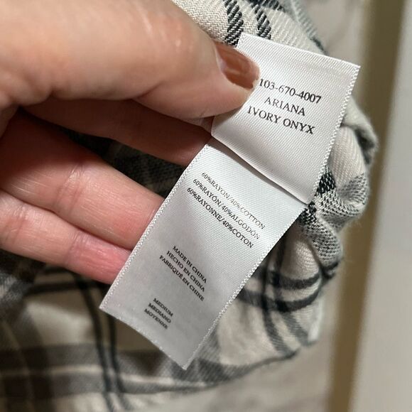 RAILS ARIANA SHIRT IVORY ONYX CHECK - Picture 8 of 16